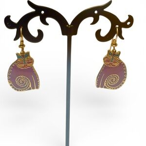 Tory Burch Vintage Mythical Cat Earrings - like new